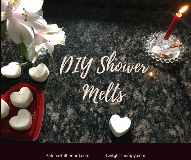 DIY Shower Melts Using Lemonrass & Ravensara Oils. 